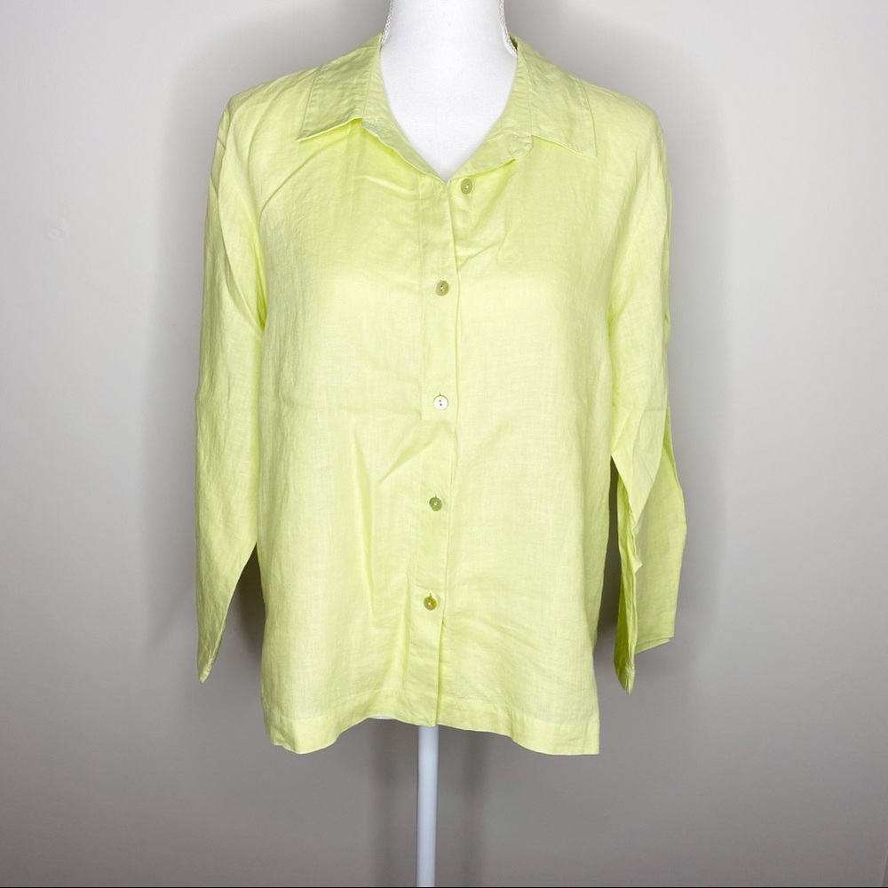 Eileen Fisher Linen Button Down Shirt